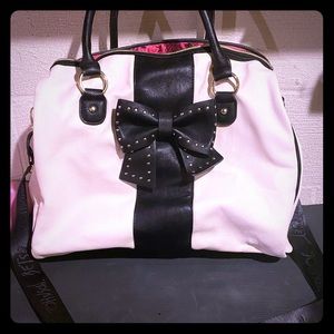 Betsey Johnson large leather tote